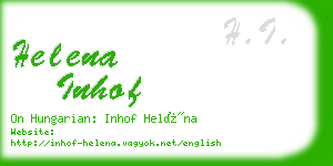 helena inhof business card